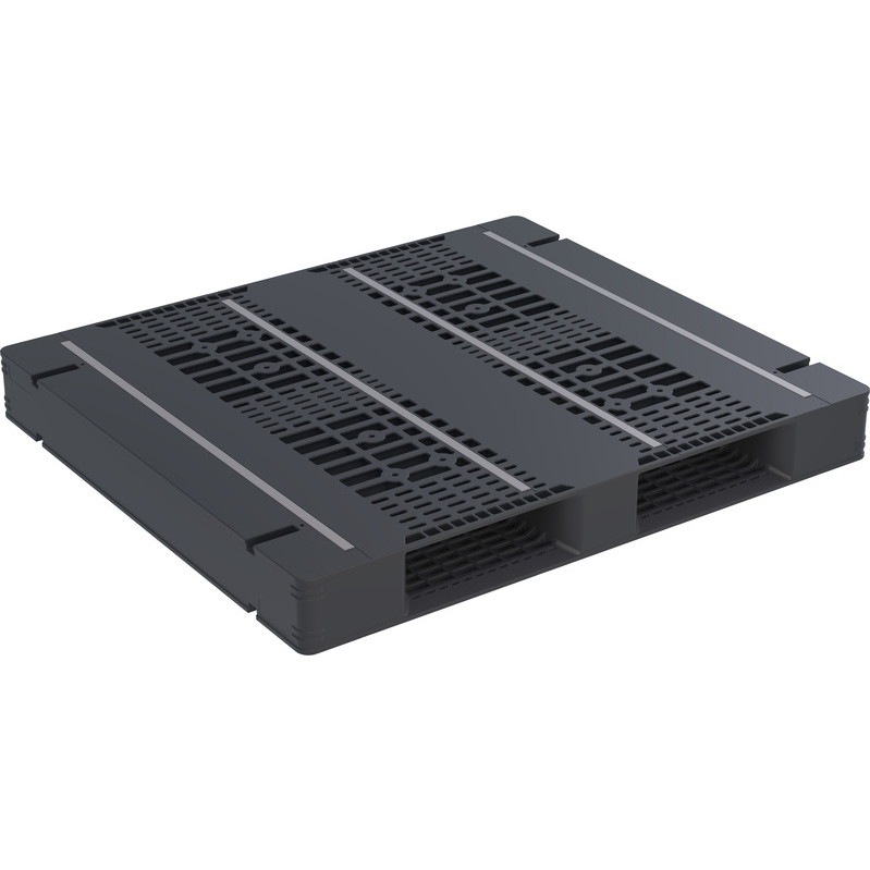 三甲 サンコー プラスチックパレット2方差し両面使用型 R2-110125F-2 ブラック