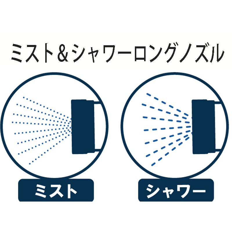 ミスト&シャワーロングノズル ブルー