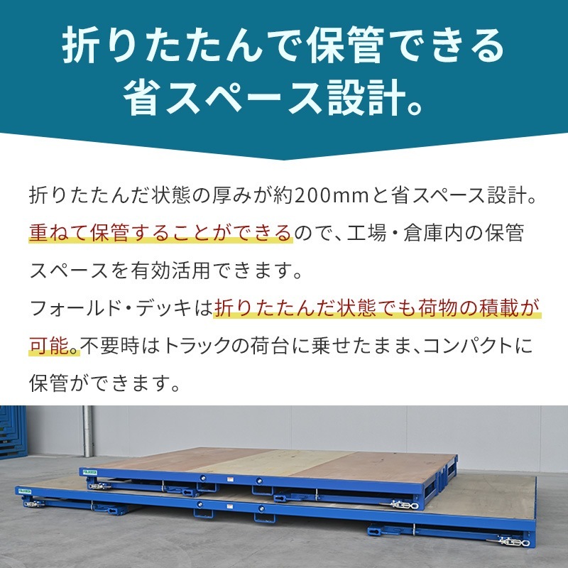 ナンカイ滋賀 フォールドデッキ 2150-L