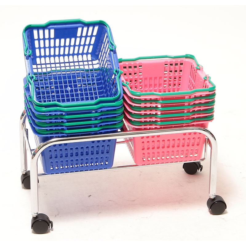 大和産業 ショッピングバスケット カゴ置き台 SL-1用 2連タイプ ｜金