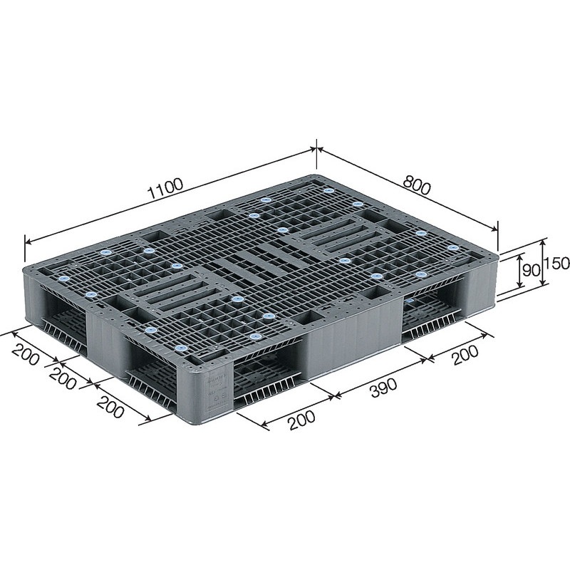 三甲 サンコー プラスチックパレット4方差し両面使用型 R4-811-2