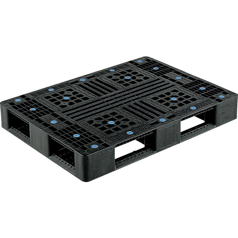 三甲 サンコー プラスチックパレット4方差し片面使用型 D4-811 ブラック