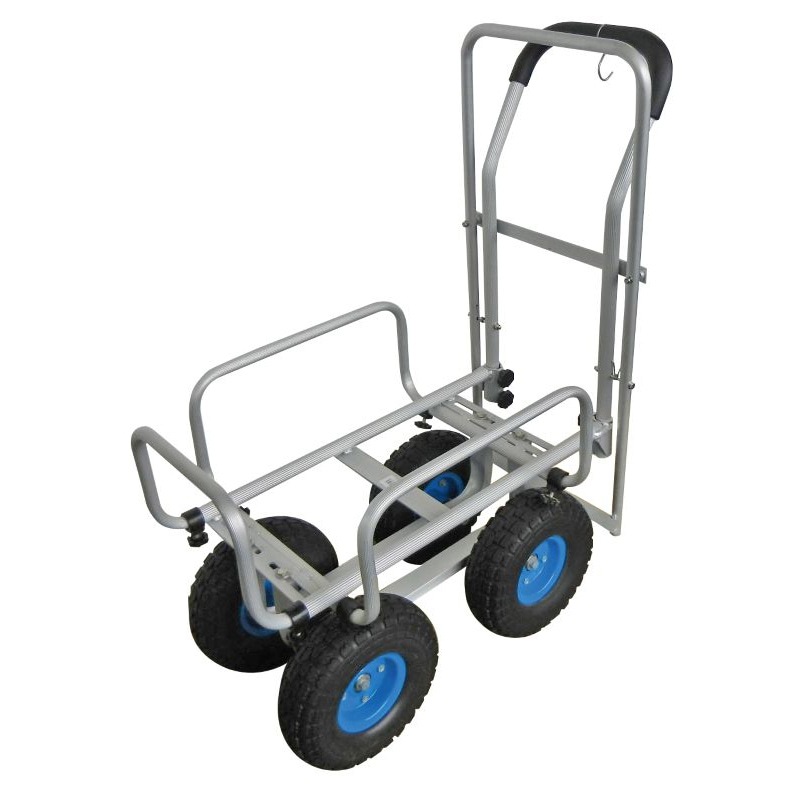 マツモト ブレーキ付伸縮アルミカート TC1408AL-10NB ノーパンクタイヤ