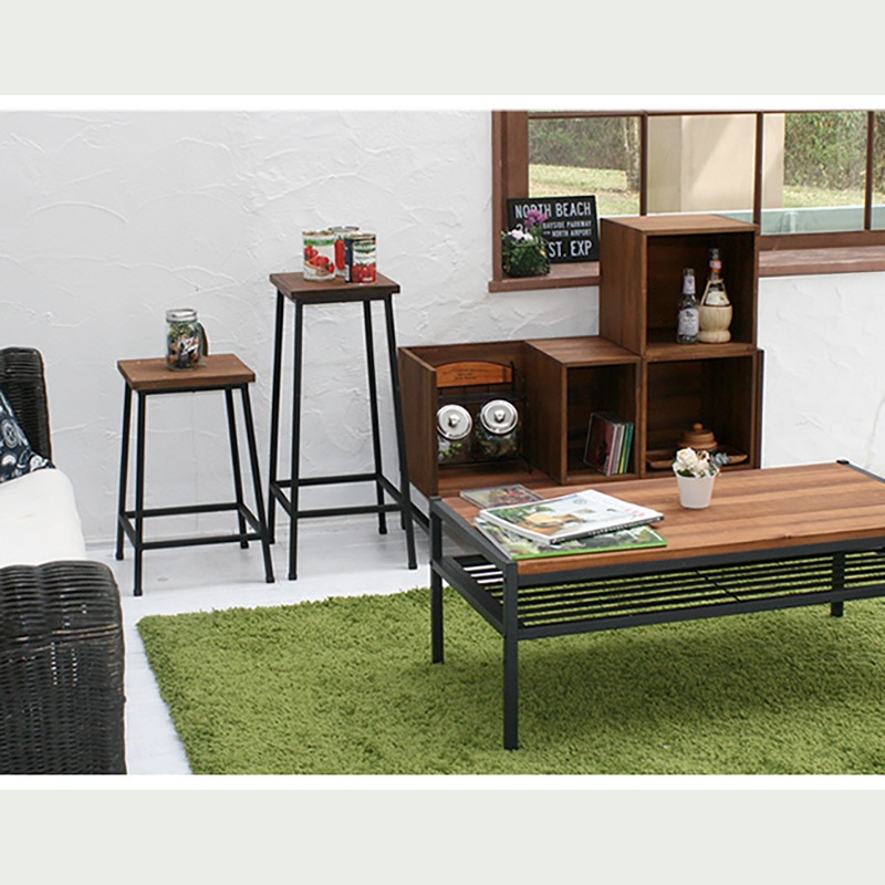 住まいスタイル ブリック 天然木製スツール ハイタイプ PR-BS67HI