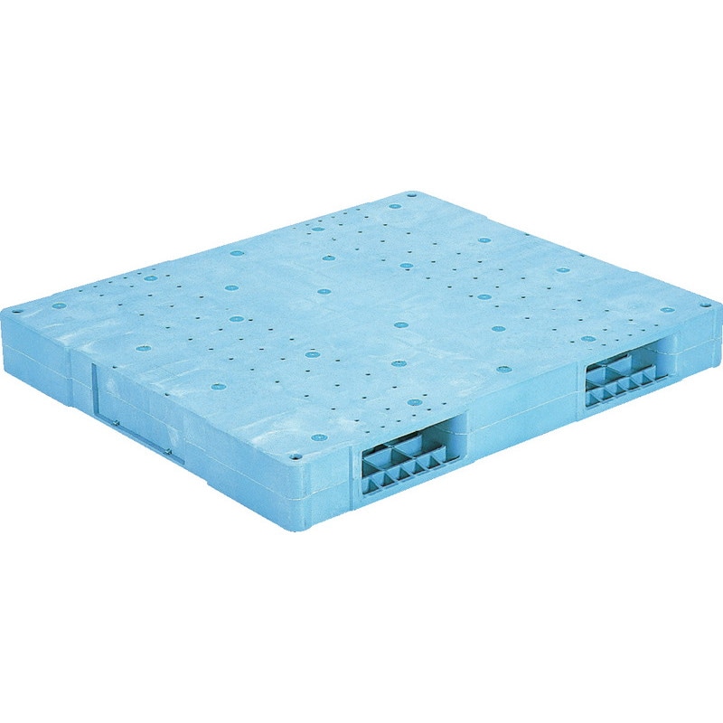 三甲 サンコー プラスチックパレット2方差し両面使用型 R2-1113F ライトブルー