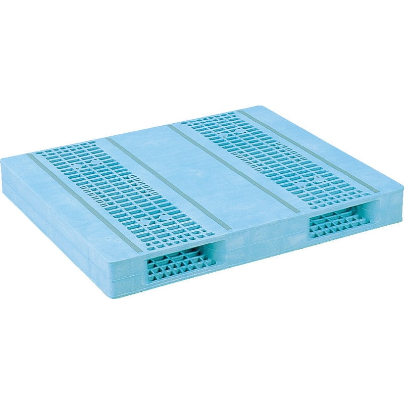 三甲 サンコー プラスチックパレット2方差し両面使用型 R2-1113F-3 ライトブルー