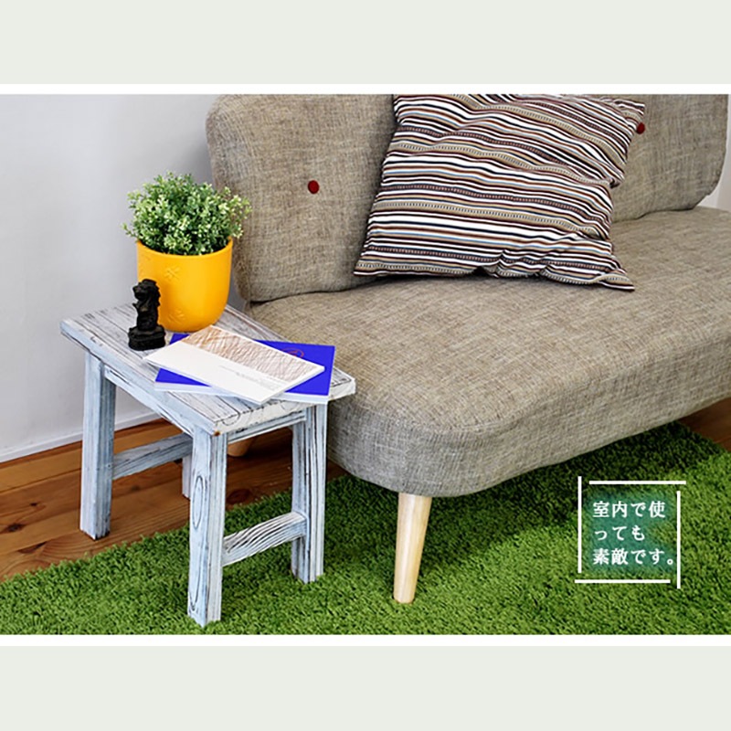 住まいスタイル ホワイトスツール風花台 小サイズ YT-4036