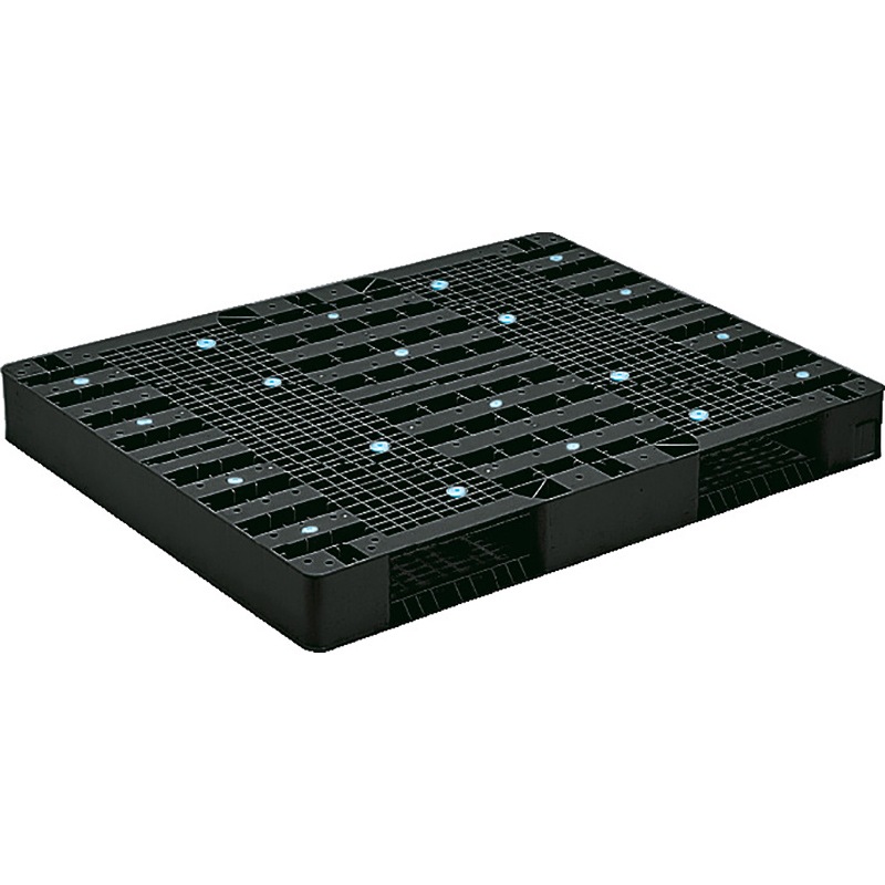 三甲 サンコー プラスチックパレット2方差し両面使用型 R2-1114-3 ブラック