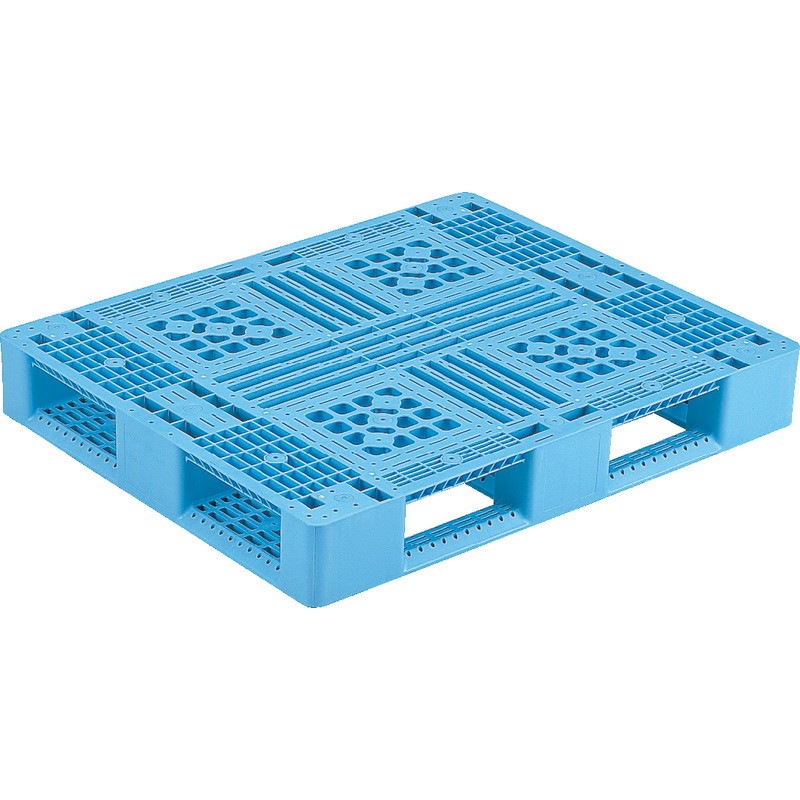 三甲 サンコー プラスチックパレット4方差し片面使用型 D4-911 ライトブルー