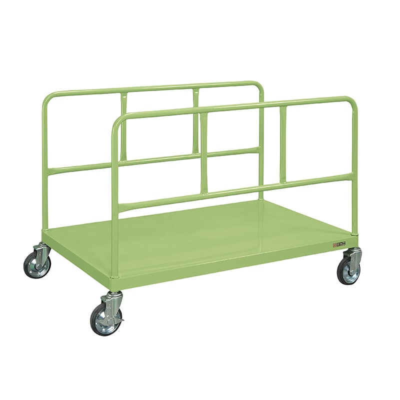 サカエ 長尺物運搬車 RT-126 幅900×奥行600×高さ880mm (211758) グリーン 