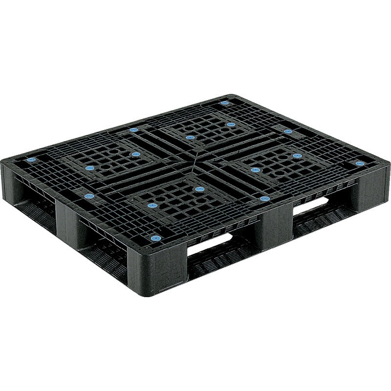 三甲 サンコー プラスチックパレット4方差し片面使用型 D4-911-2 ブラック