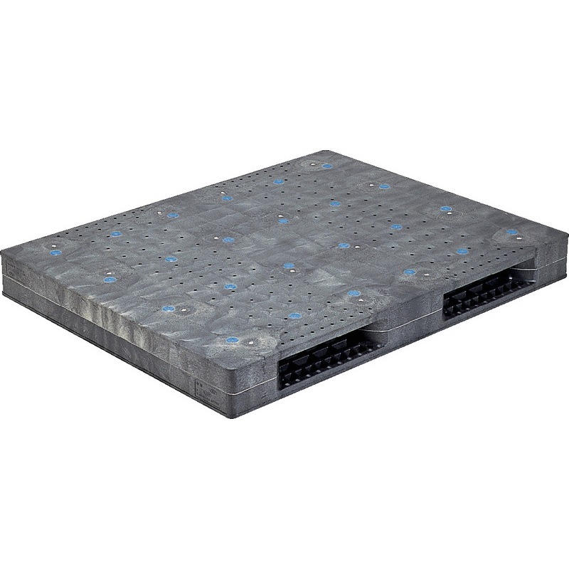 三甲 サンコー プラスチックパレット2方差し両面使用型 R2-1114F-3 グレー