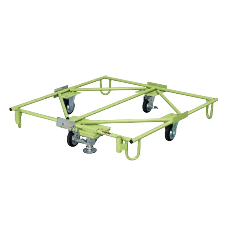 サカエ 樹脂パレット台車 フロアストッパー付 SC-110F