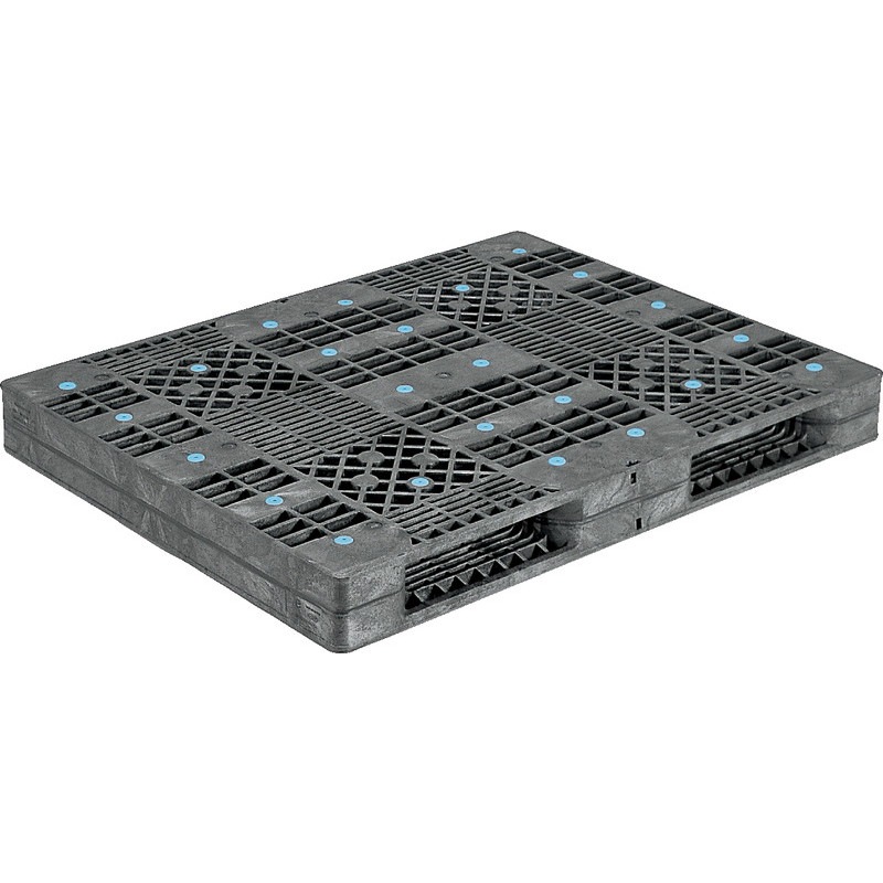三甲 サンコー プラスチックパレット2方差し両面使用型 R2-1114F-4 グレー