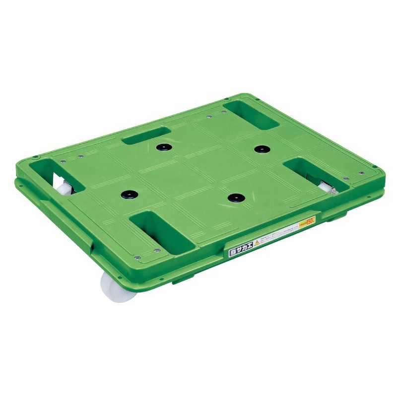 サカエ 樹脂台車 スタッキング・連結仕様 4輪自在タイプ SCR-650N 