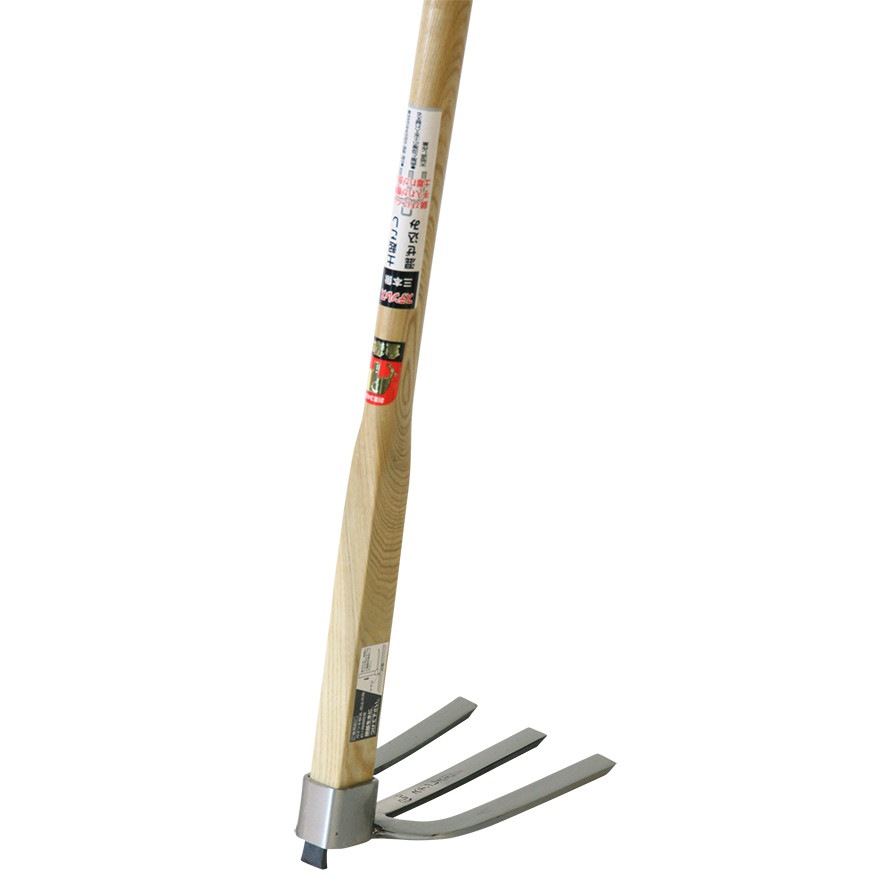 金象 ステン三本鍬 1050 タモ柄付