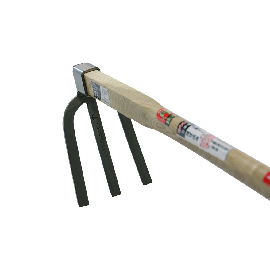 金象 ステン三本鍬 1050 タモ柄付