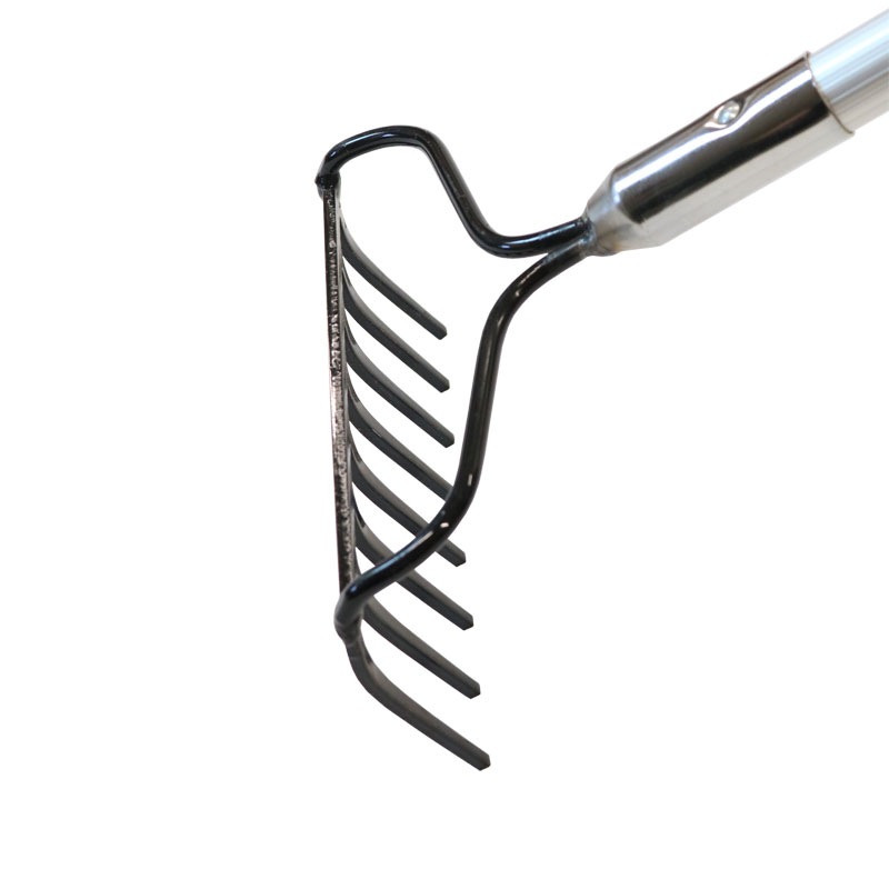 金象 整地レーキ 8本爪 AP柄付 アルミパイプ柄