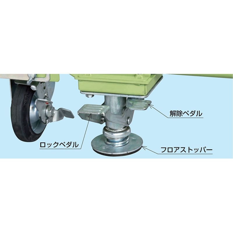 サカエ 樹脂パレット台車用オプション フロアストッパー SC-FRSET
