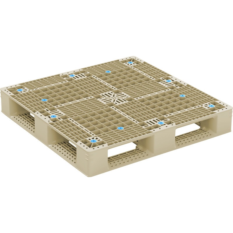 三甲 サンコー プラスチックパレット4方差し片面使用型 GT-1010D4　Aグレー