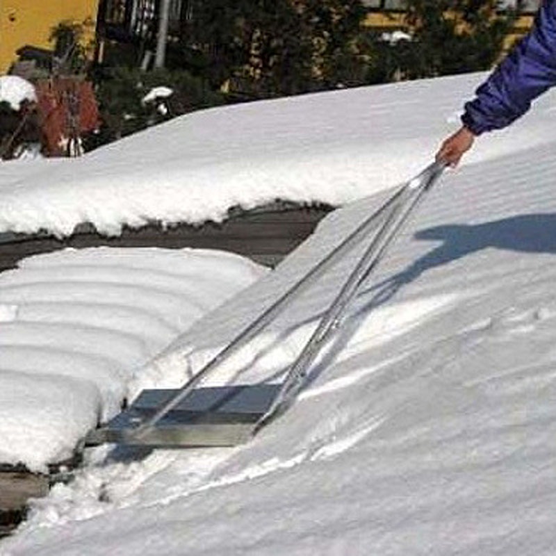 ミツル アルミ製 強力スノーダンプ 平型 ロングハンドルタイプ