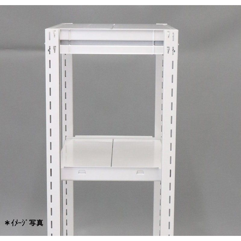 スチールラック 業務用 高さ210 幅90 奥行70cm 天地 6段 単体 中量 AMBH型 耐荷重 500kg/段 収納棚 棚 スチール棚 ラック 日本製 アサカ ホワイト グレー 大型収納 店舗 倉庫 整理棚 事務所 物品棚 バックヤード 強力 組立ラック