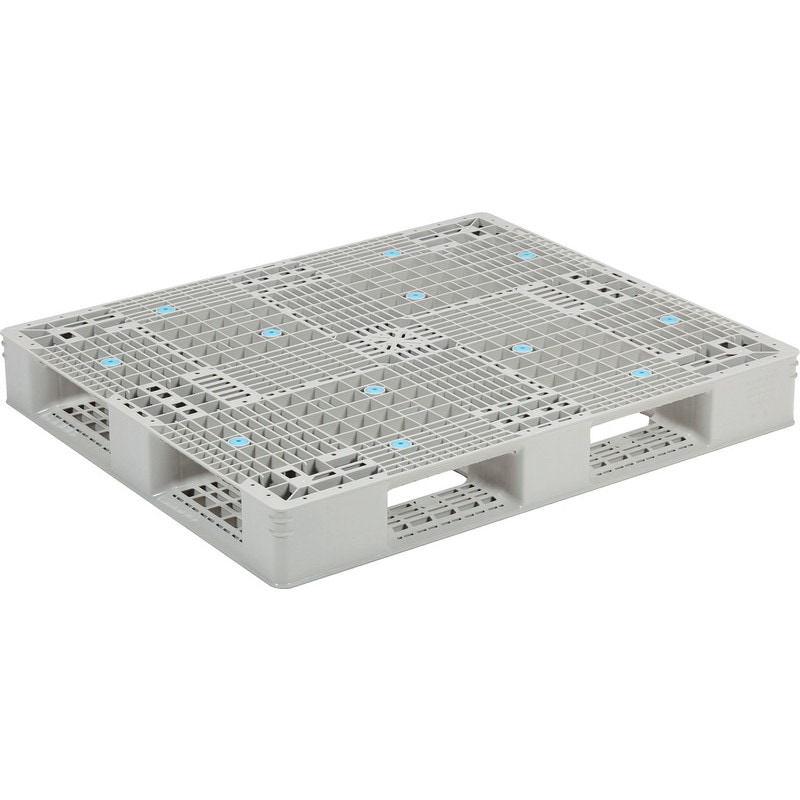 三甲 サンコー プラスチックパレット4方差し片面使用型 GT-1012D4　Aグレー
