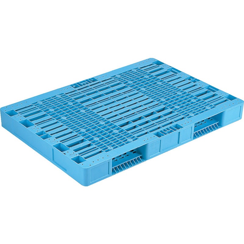 三甲 サンコー プラスチックパレット2方差し両面使用型 R2-1116 ライトブルー