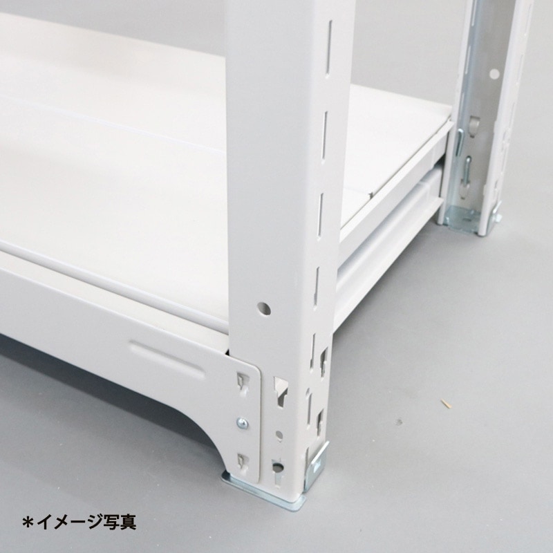 スチールラック 業務用 高さ210 幅180 奥行91cm 天地 6段 単体 中量 AMBL型 耐荷重 300kg/段 収納棚 棚 スチール棚 ラック 日本製 アサカ ホワイト グレー 大型収納 店舗 倉庫 整理棚 事務所 物品棚 バックヤード 強力 組立ラック