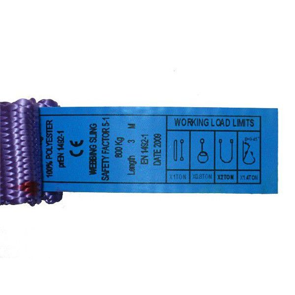 フリーク 65303 FREAK CEベルトスリングE型 使用荷重800kg 幅25mm 長さ2m 吊具