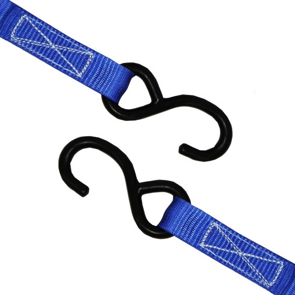 フリーク 75024 FREAK 荷締めベルト青 S字フック250kg 幅25mm×長さ0.5+1m 荷締機