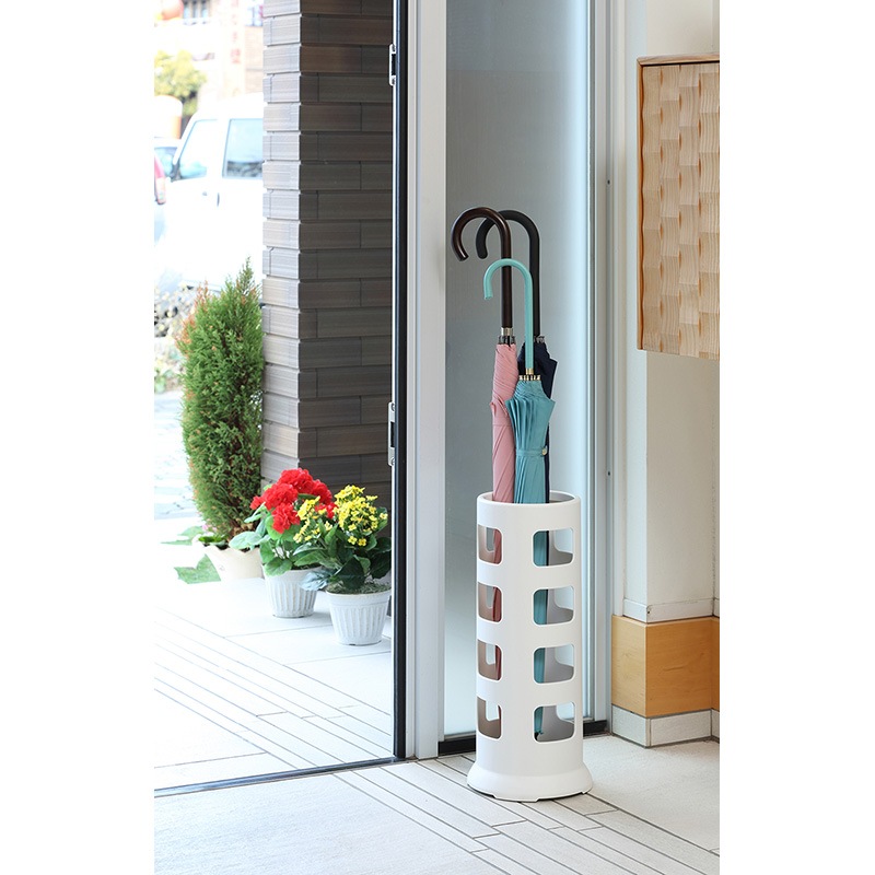 小原産業 傘立て 丸型8本 ホワイト UB322