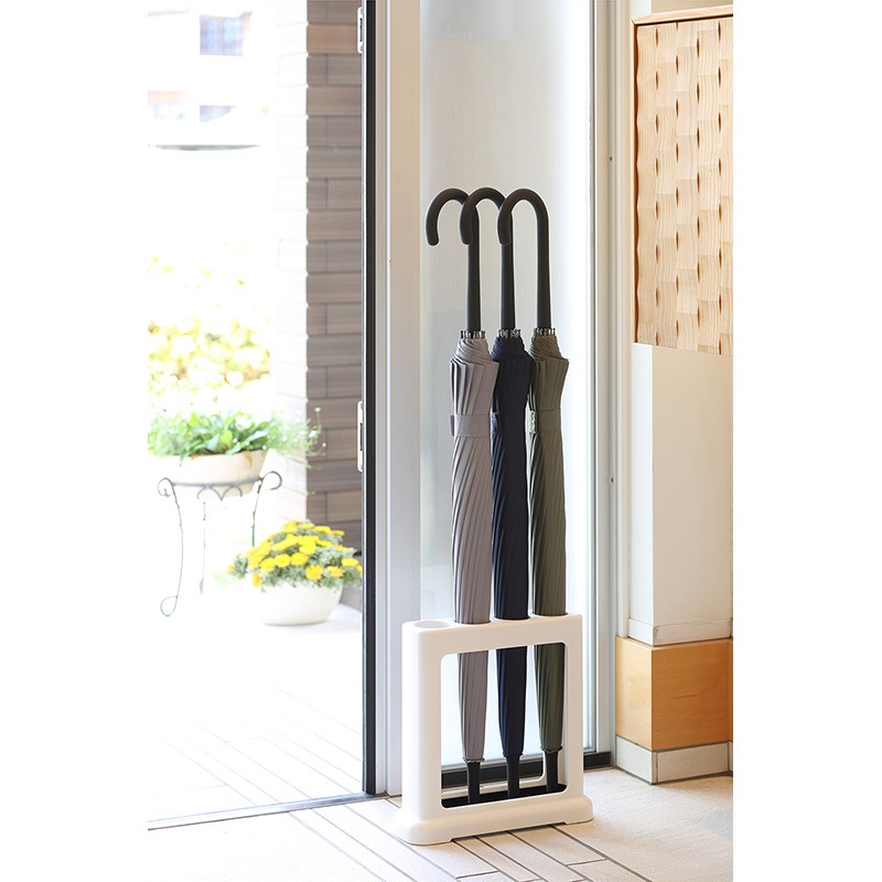 小原産業 傘立て 直列4本 ホワイト UB142