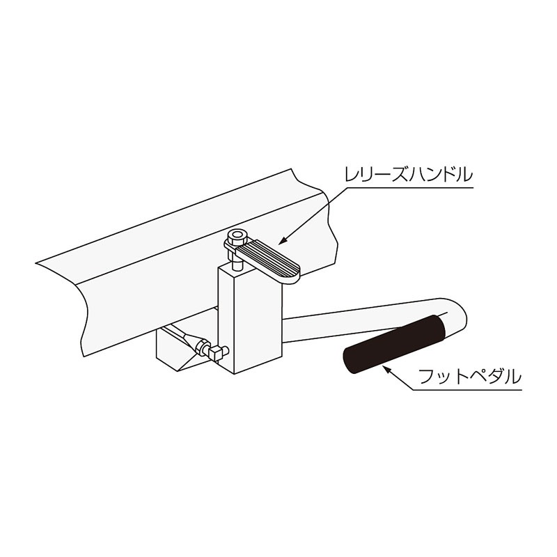 東正車輛 ゴールドリフター 油圧・脚踏式 台車式ハンドルレス GLH-120HL