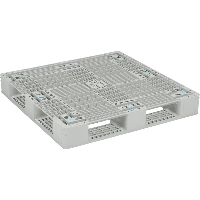 三甲 サンコー プラスチックパレット4方差し片面使用型 GT-1111D4-4　Aグレー