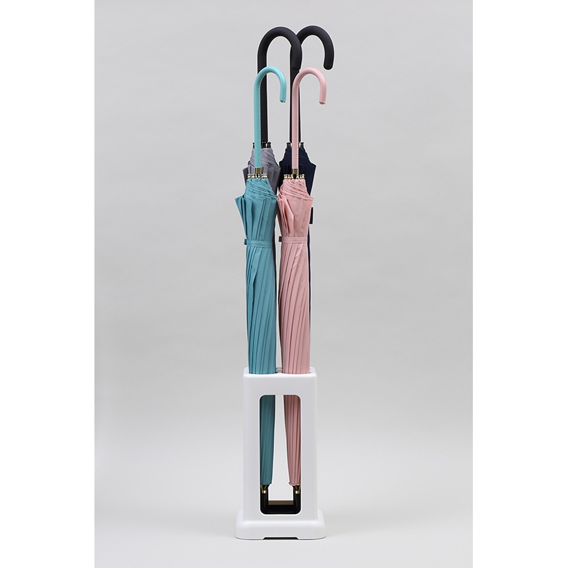 小原産業 傘立て 正方形4本 ホワイト UB242