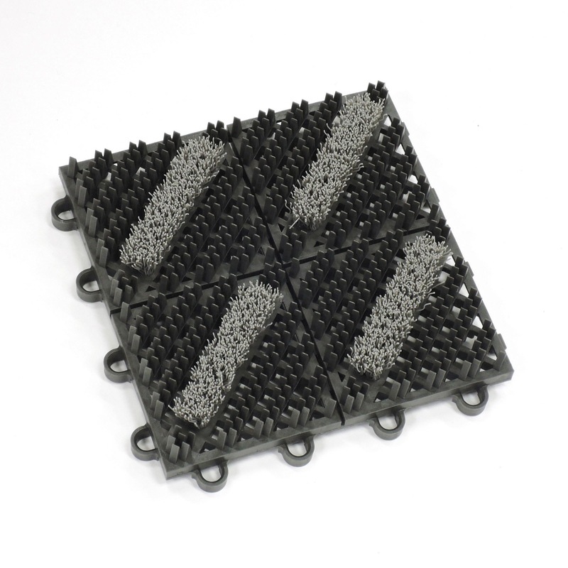 テラモト カラーブラッシュ 灰 150mm×150mm MR0960725