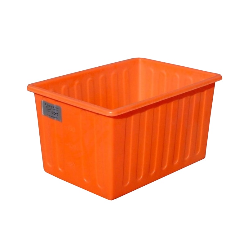 モリマーサム樹脂 OPEN 角型容器 SPE-500 容量500L オレンジ