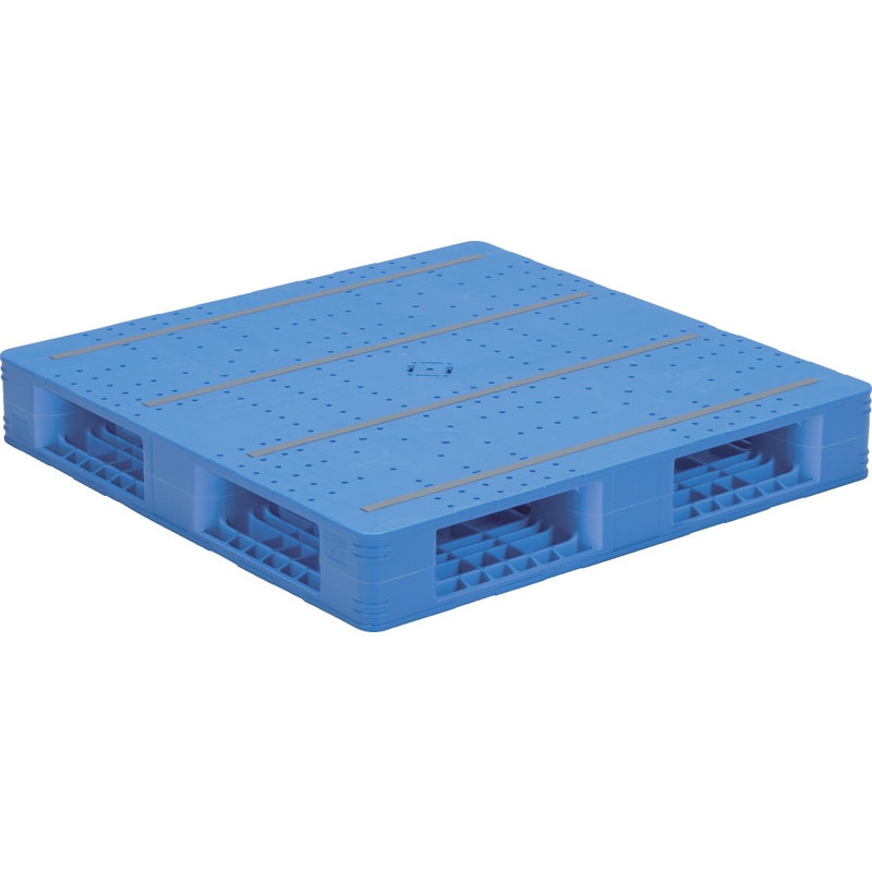 三甲 サンコー プラスチックパレット4方差し両面使用型 LX-1010R4-2 ブルー