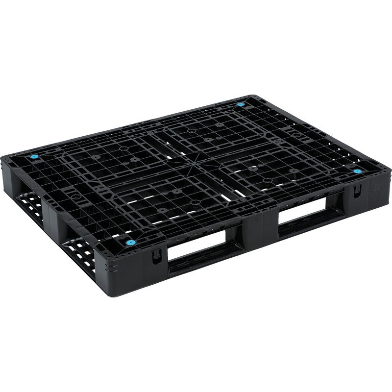 三甲 サンコー プラスチックパレット4方差し片面使用型 D4-1013 ブラック