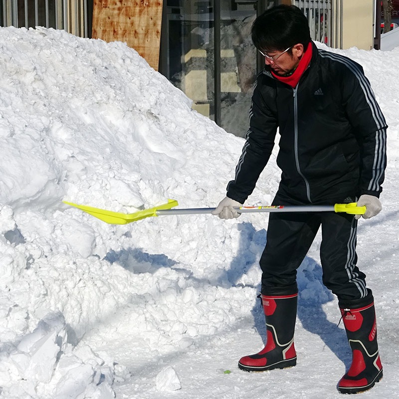 金象 プラワイド雪かき アルミパイプ柄 握付 雪ハネ