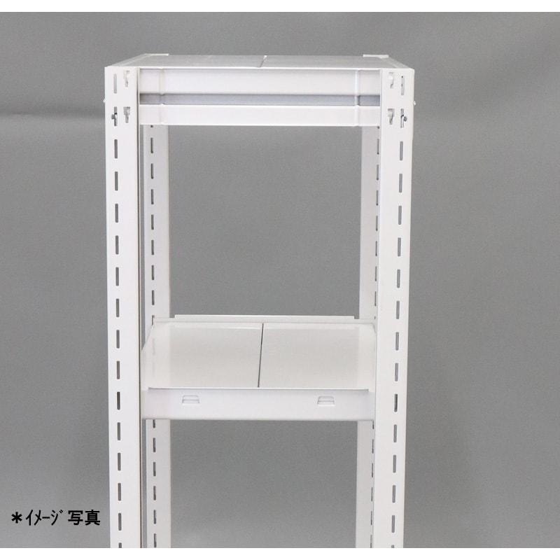 スチールラック 業務用 高さ210 幅180 奥行62cm 天地 6段 単体 中量 AMBH型 耐荷重 500kg/段 収納棚 棚 スチール棚 ラック 日本製 アサカ ホワイト グレー 大型収納 店舗 倉庫 整理棚 事務所 物品棚 バックヤード 強力 組立ラック
