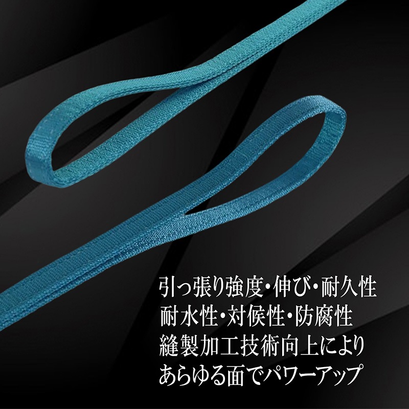 フリーク 81010 FREAK JIS3 スリングベルトＥ型 使用荷重800kg 幅25mm 長さ6m 吊具