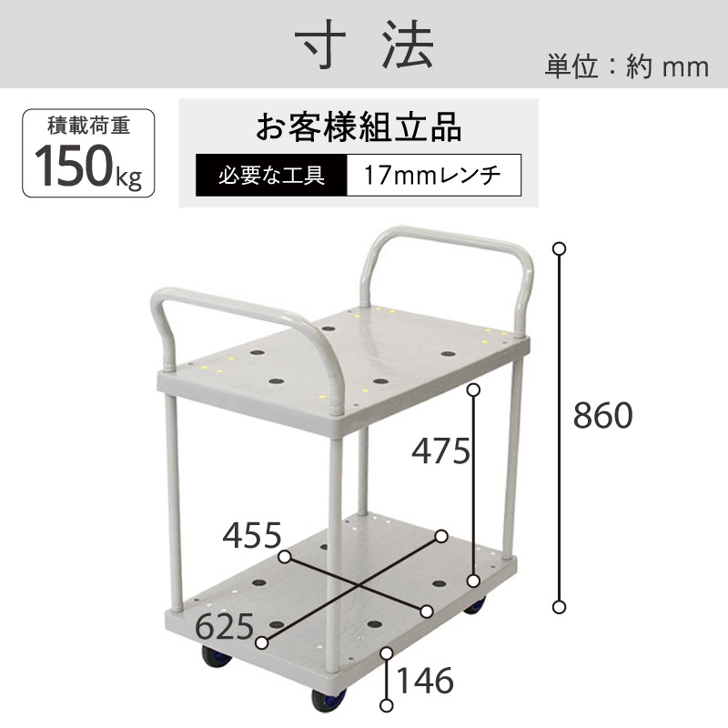 金象 プラキャリーラック 2段式小