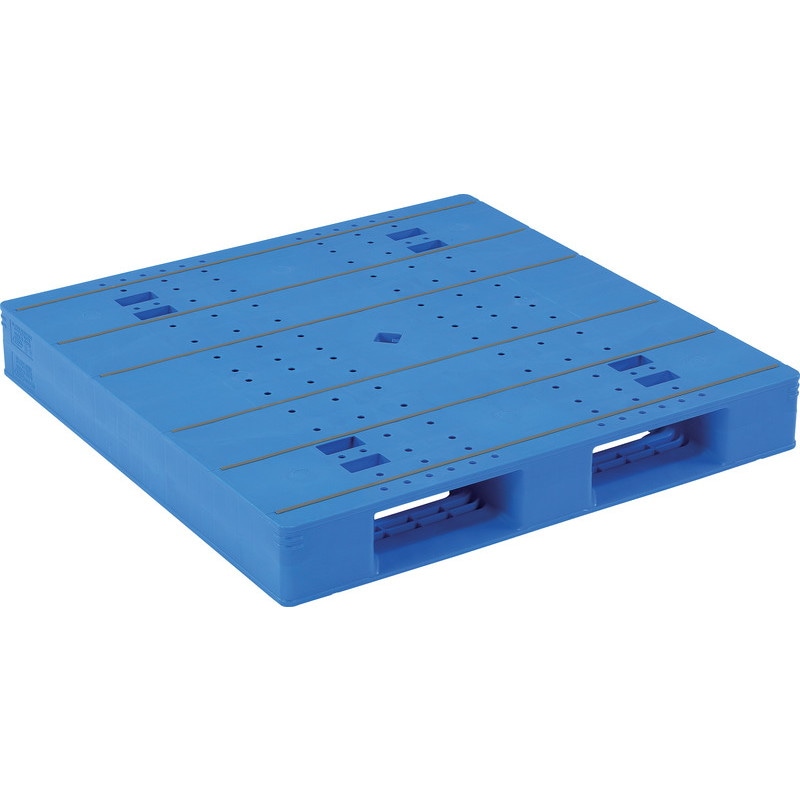 三甲 サンコー プラスチックパレット2方差し片面使用型 LX-1111D2-2 ブルー