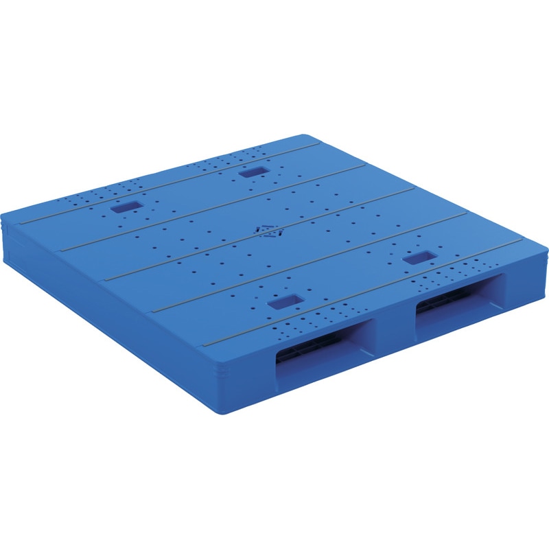 三甲 サンコー プラスチックパレット2方差し片面使用型 LX-1111D2-6 ブルー