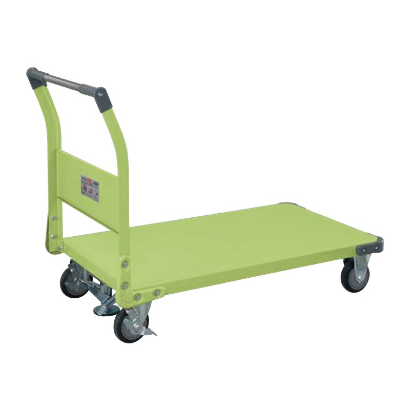 サカエ 特製四輪車 400kgタイプ フロアストッパー付 TAN-66NUF