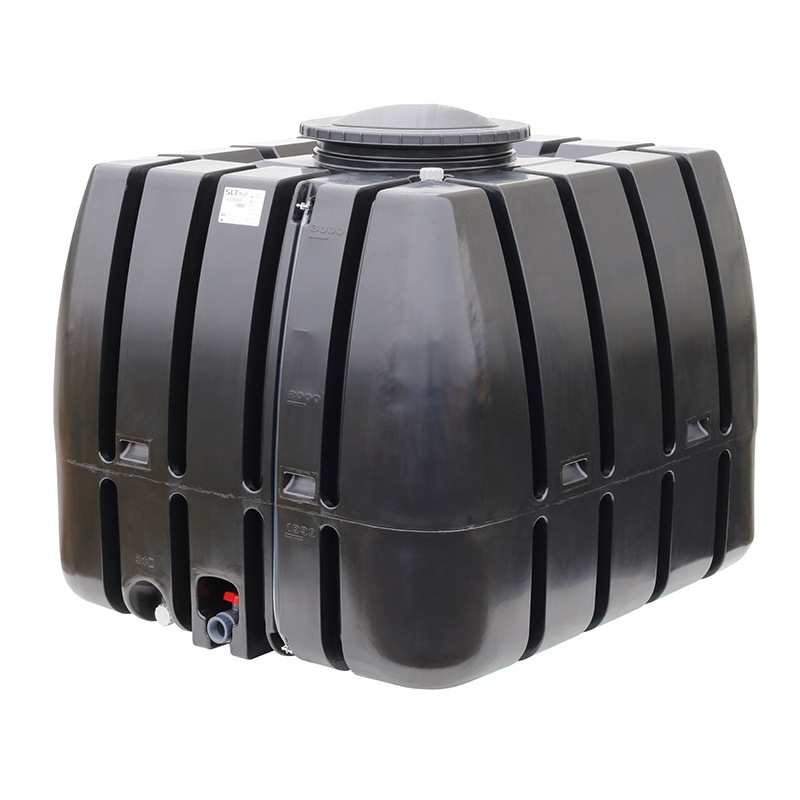 スイコー SLTタンク SLT-3000 容量3000L ブラック 液体運搬用 スーパーローリータンク 40Aボールバルブ付