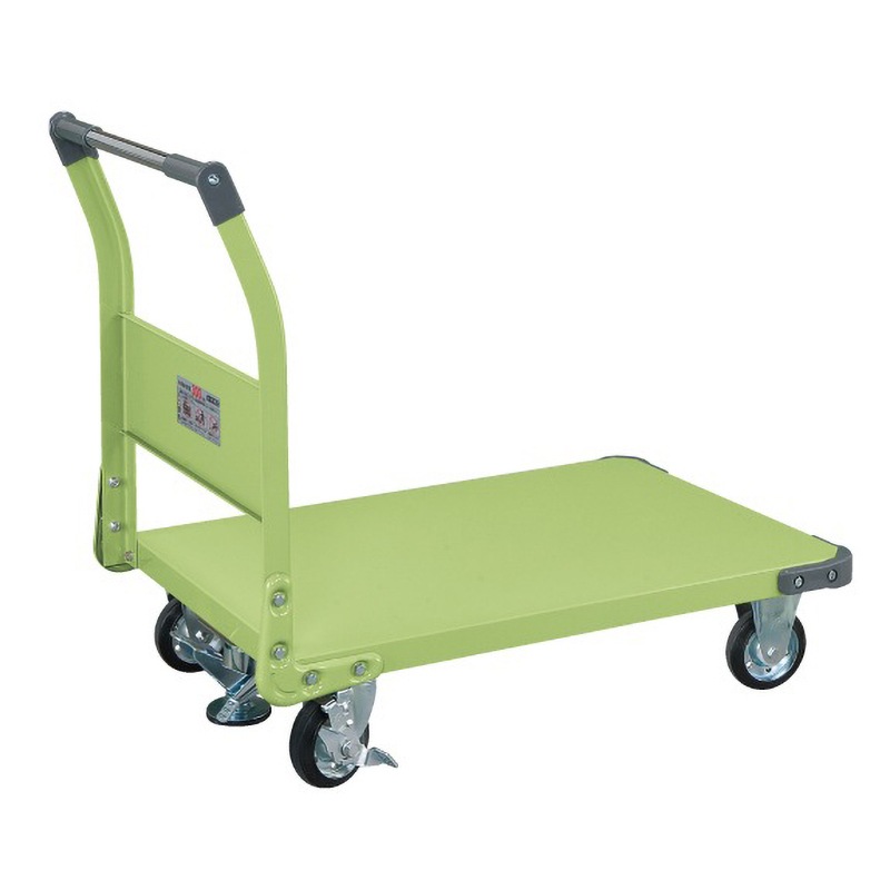 サカエ 特製四輪車 400kgタイプ フロアストッパー付 TAN-55F