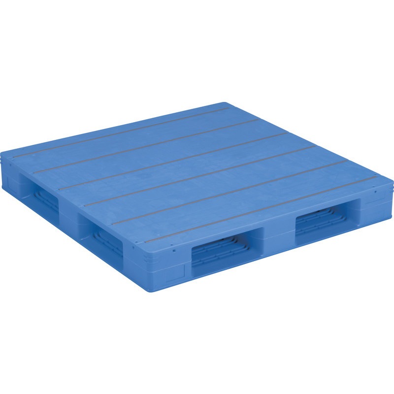 三甲 サンコー プラスチックパレット4方差し片面使用型 LX-1111D4-4 ブルー